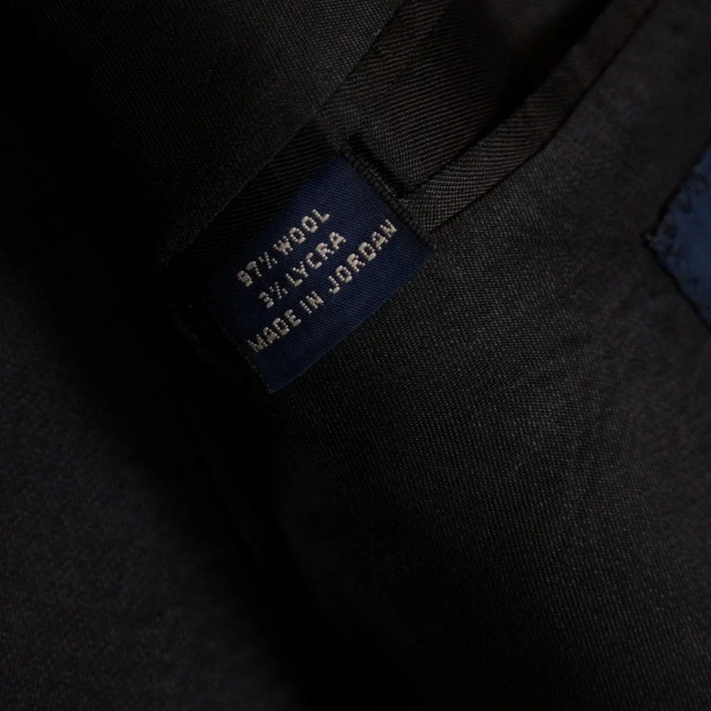 Brooks Brothers 346 Blazer Mens 41R Charcoal Grey Wool Stretch Sport Coat